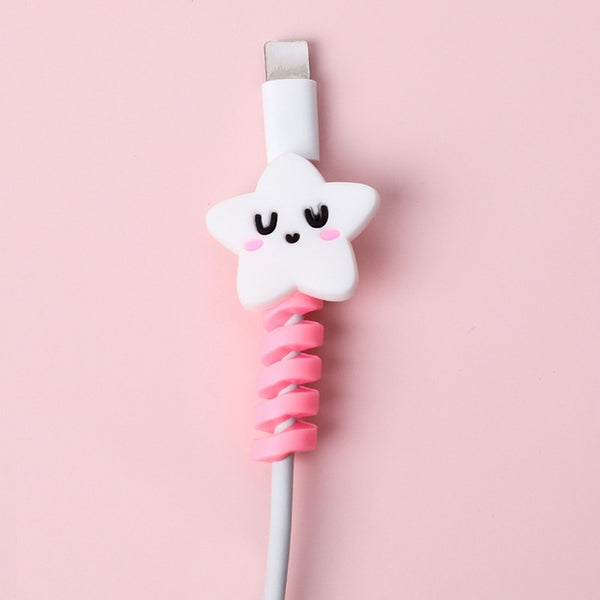 Cartoon Spiral USB Cable Protector and Organizer Bobbin